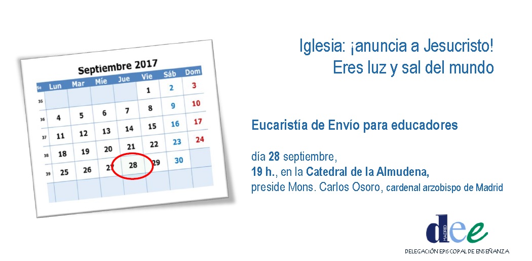 Eucaristía de Envío para educadores