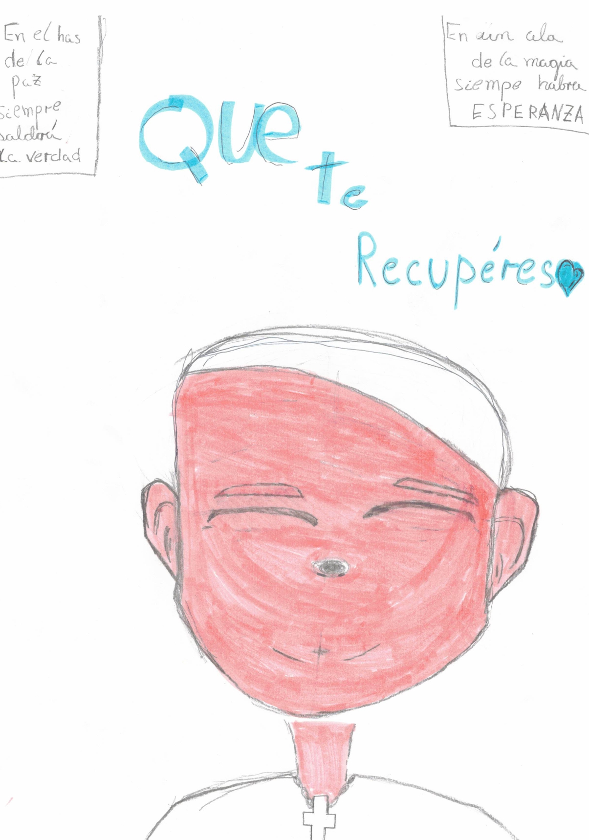 Dibujos de nuestros escolares para el Papa Francisco